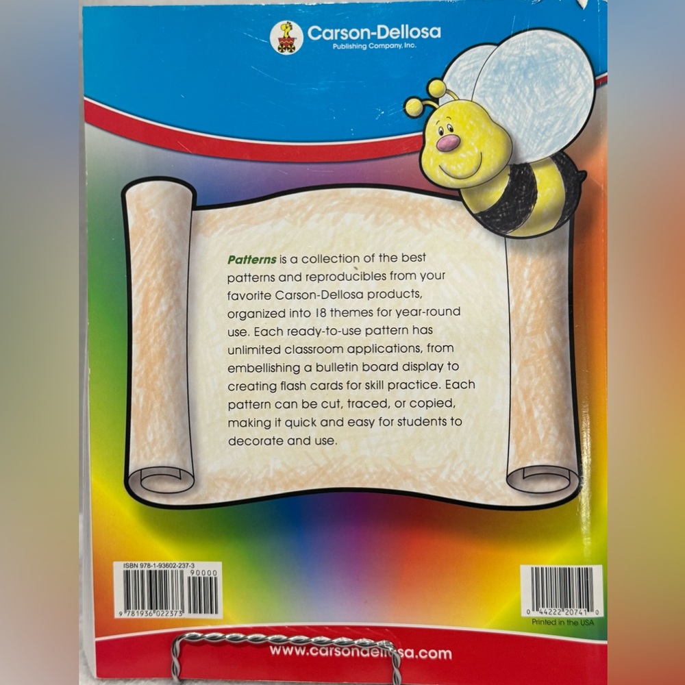 Carson-Dellosa Patterns Activity Book - Picture 2 of 2
